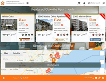 Tablet Screenshot of oakville-apartments.com